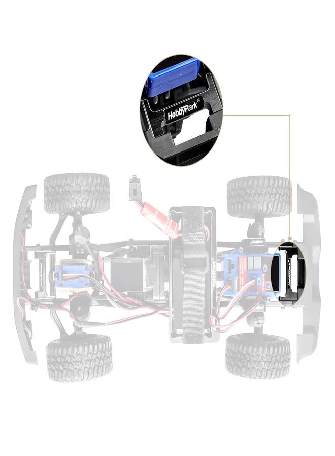 HobbyPark Aluminum Metal Rear Bumper Mounts for Traxxas TRX4M 1/18 RC Crawler - Image 4